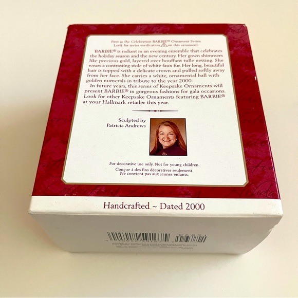 Celebration Barbie Ornament - special 2000 edition - hallmark - Picture 3 of 5